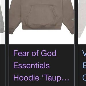 Fear of God Essentials Hoodie - Taupe